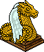 Ange dragon doré